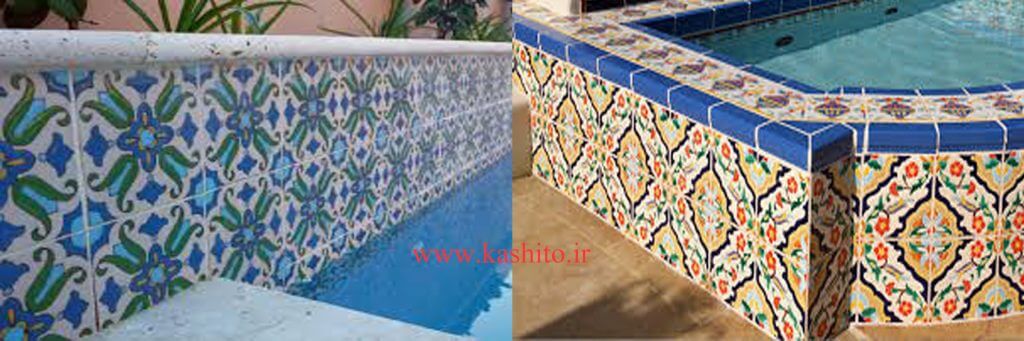 decorative tile wall pool