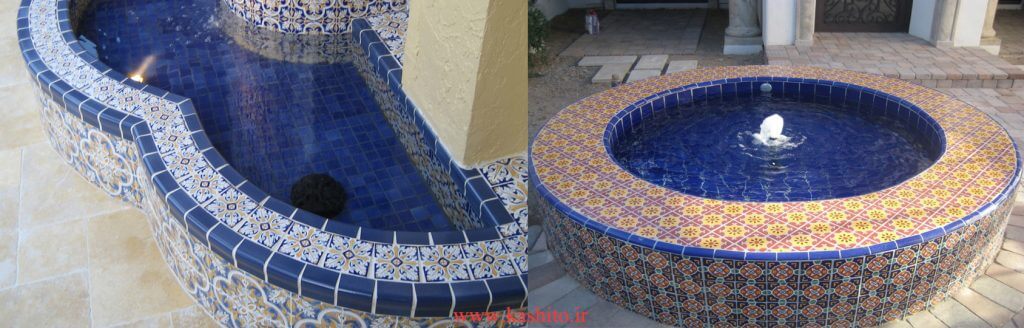 round - fountin - tile - decorative 1