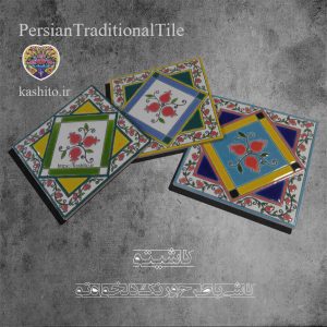 persian hand painted tile